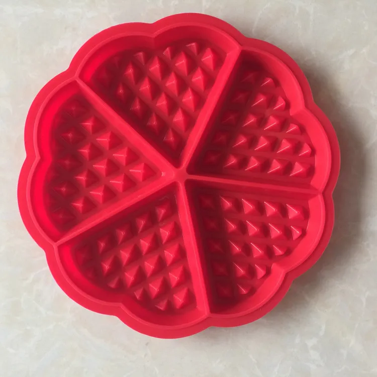 

Free Shipping 100pcs/lot heart shape silicone waffles mold waffle maker silicone cake mold baking tools bakeware moldes lin4688