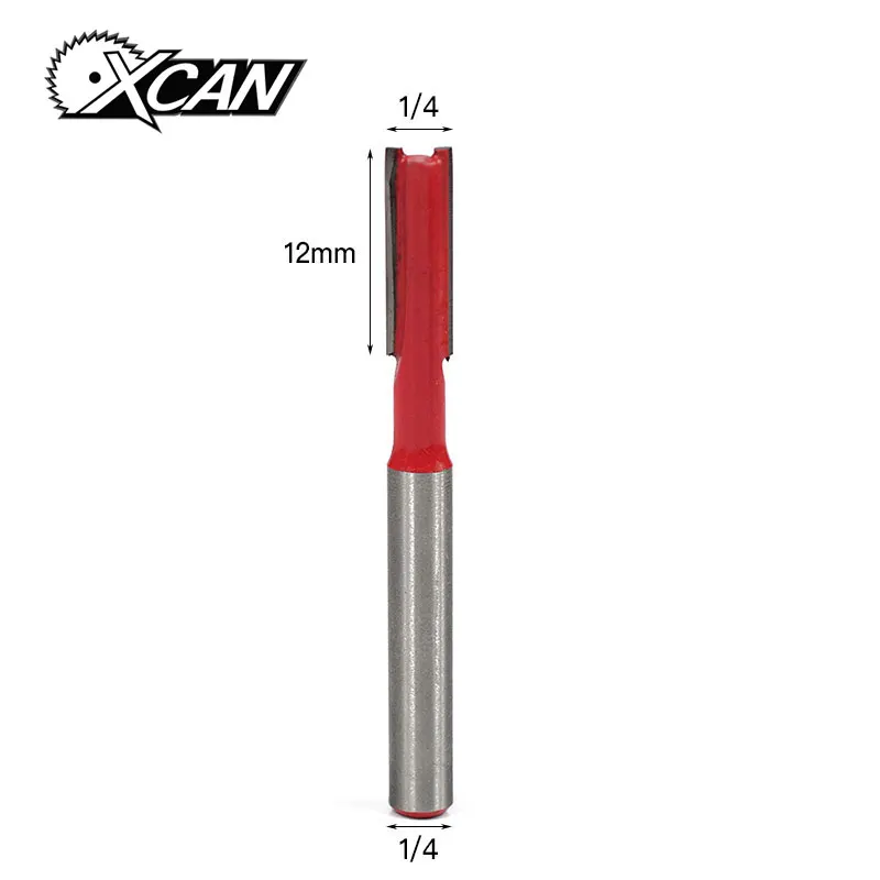 MGD20054D XCAN 1/4 ''хвостовик древесины фрезы прямой рифленый фрезы один два рифленых подшипника Guibded триммер древесины фрезы - Длина режущей кромки: MGD20054D