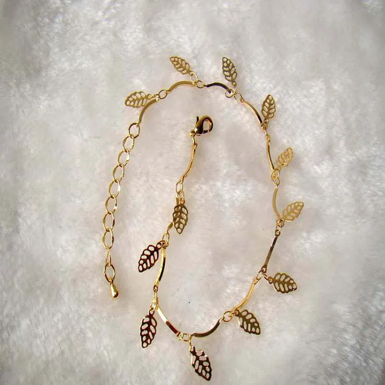 Новейшая Сексуальная Лодыжка лист для браслета цепочка ног регулируемые женские