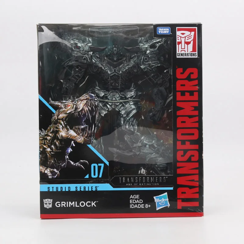 22 см Трансформеры игрушки студия серии возраст выгорания 07 Гримлок 08 Decepticon плотные ПВХ Фигурки Коллекционная модель - Цвет: 07 GRIMLOCK