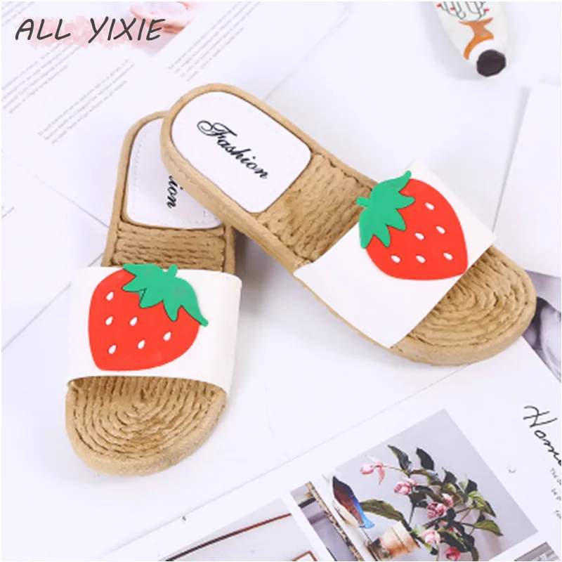 Все YIXIE 2019 летние новые женские тапочки модные милые повседневные Нескользящие
