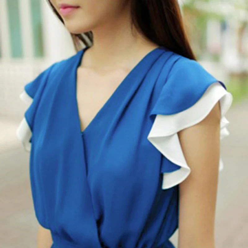 Middle school students aged 13-15-17 2014 academy summer dress female small fresh long Princess | Женская одежда