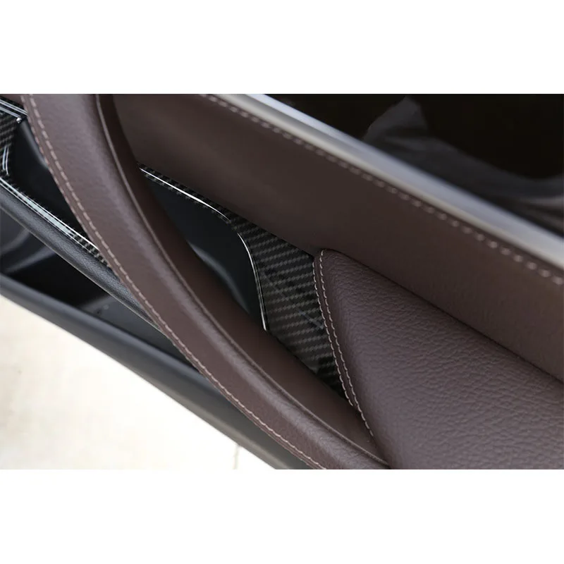 Черные 4 шт./компл. крышки кнопки переключателя окна отделка из углеродного