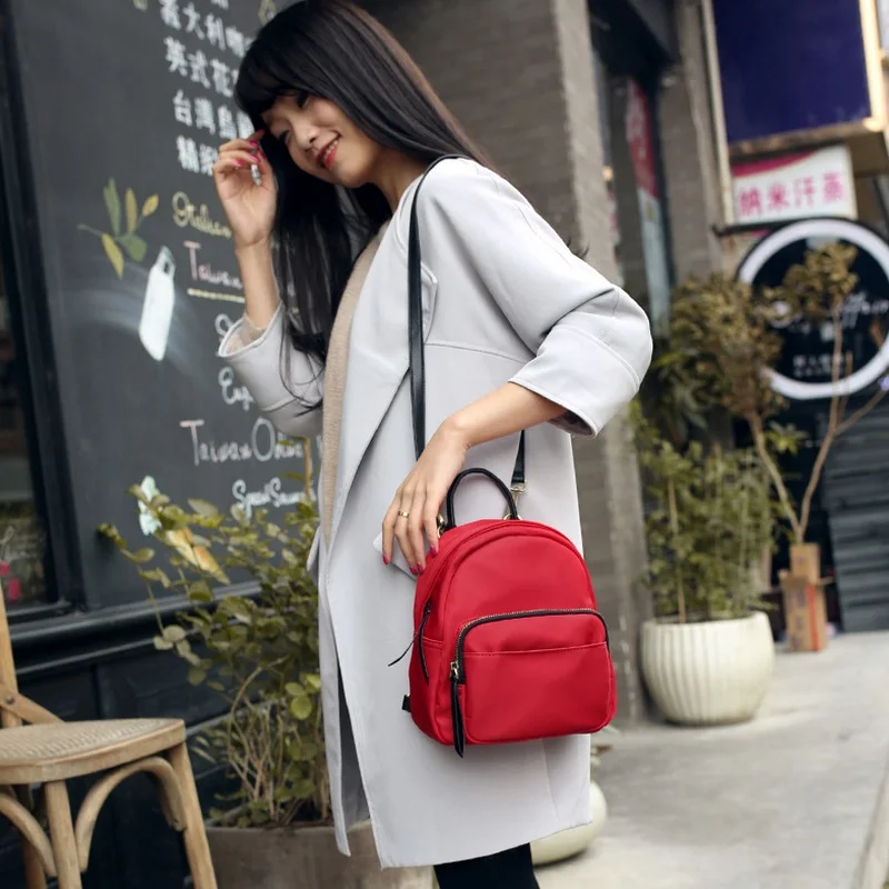 Женский простой маленький рюкзак в стиле Оксфорд мини-рюкзак для