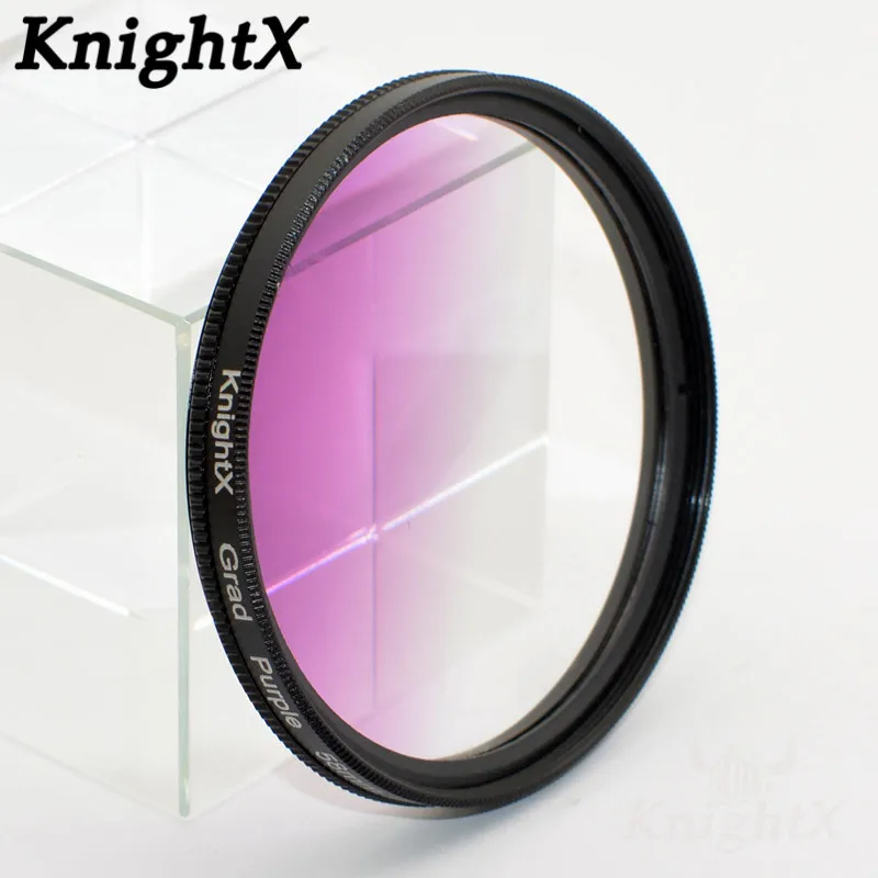 Цветной фильтр KnightX 24 для nikon canon 18 55 d80 анаморфный объектив eos 600d фотообъективы 52 мм