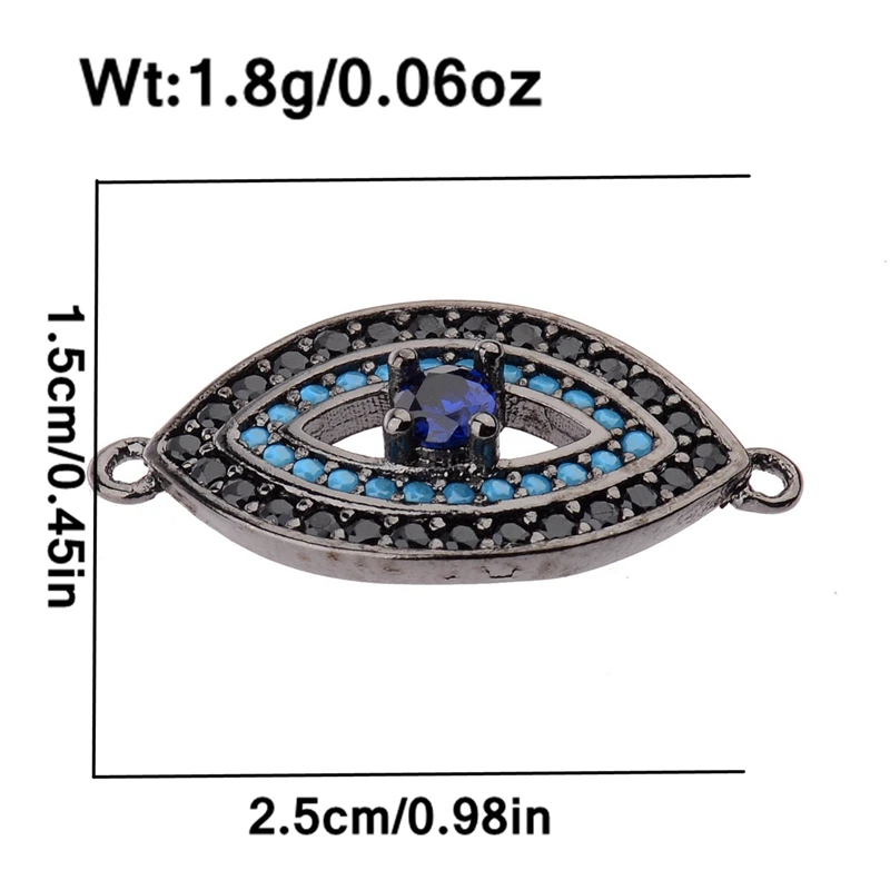 Новинка оптовая продажа бусины из циркония сглаза изготовление ювелирных