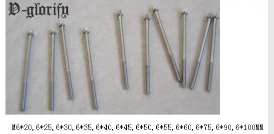 

drum bolts drum screws M6 common use standard outer square bolts 90.95.100.110.130MM