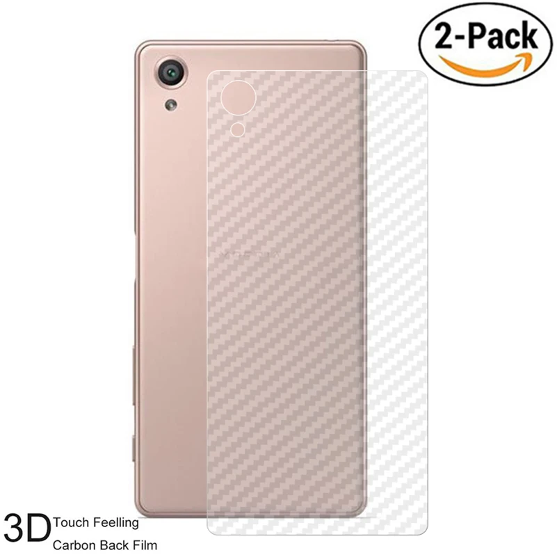 2 Упаковки задней пленки для Xperia Z1 Z2 Z3 Z4 Z5 XZ1 Compact XA1 Plus Ultra XZ Premium X 3D защитная пленка из углеродного волокна(не стекло