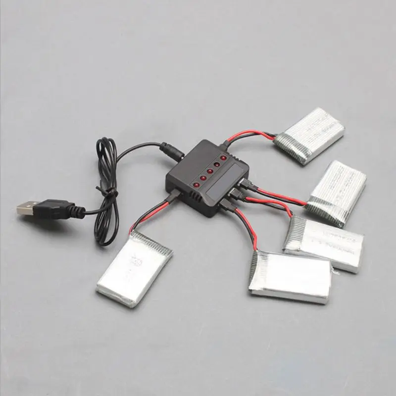 1 шт. Новый перетащите пять разъемов и разъем USB 3 7 В литиевая батарея Баланс