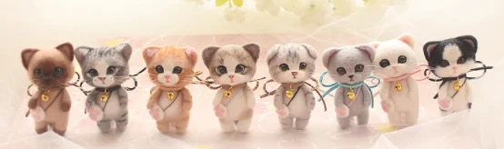 Искусственный Кот Войлочная игрушка материал сумка креативная кошка куклы ручной работы DIY кулон украшения куклы подарок