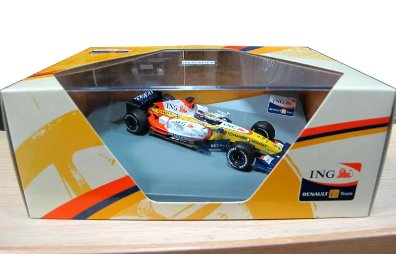 Литая под давлением игрушечная модель 1:43 кольцо Renault F1 команда R27 2007 формула гоночный автомобиль моделирование модель автомобиля для мальчика подарок, украшение, коллекция