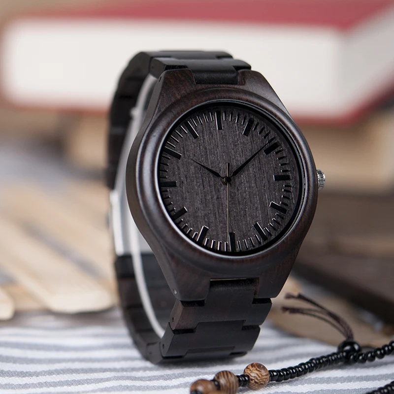 BOBO BIRD мужские деревянные часы relogio masculino с черным циферблатом кварцевые наручные часы мужские классические роскошные Брендовые Часы V-H05 Прямая поставка