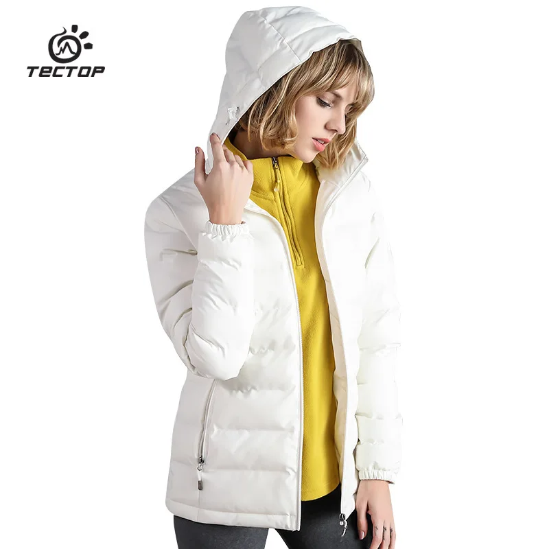 Tectop осенне-зимняя мужская женская хлопковая куртка с капюшоном уличная Толстая