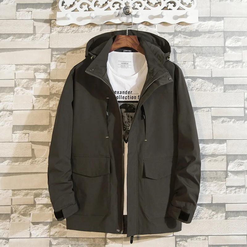 2020 мужской модный тренчкот в стиле сафари мужские повседневные куртки