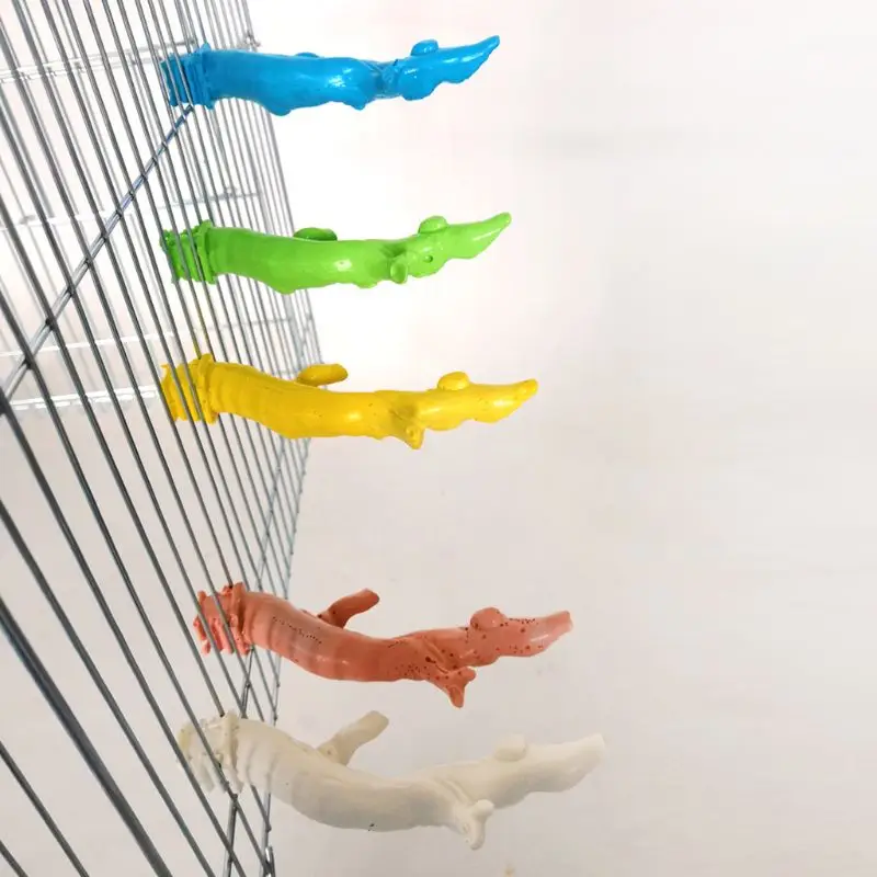 Подвесные игрушки кусачки для домашних животных в виде попугаев деревянная