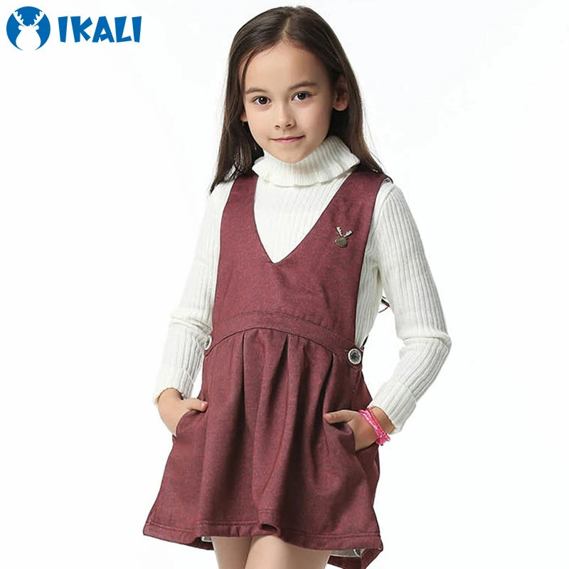 2018 New Dresses For Girls Spring Cotton Christmas Costumes Floral Girl A-line Dress Children Clothing Vestido Das Meninas | Детская