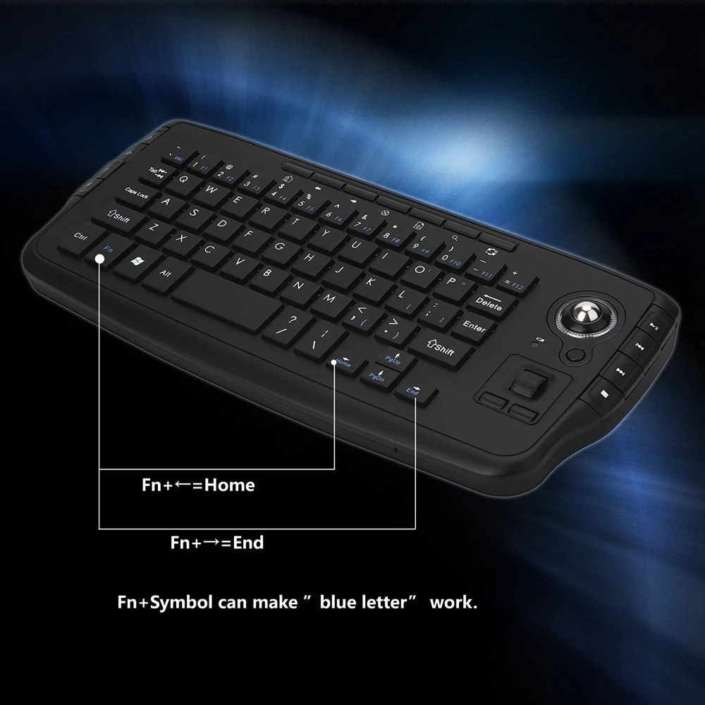 Беспроводная клавиатура E30 2 4 ГГц Android TV w/ Trackball Mouse колесо прокрутки дистанционное