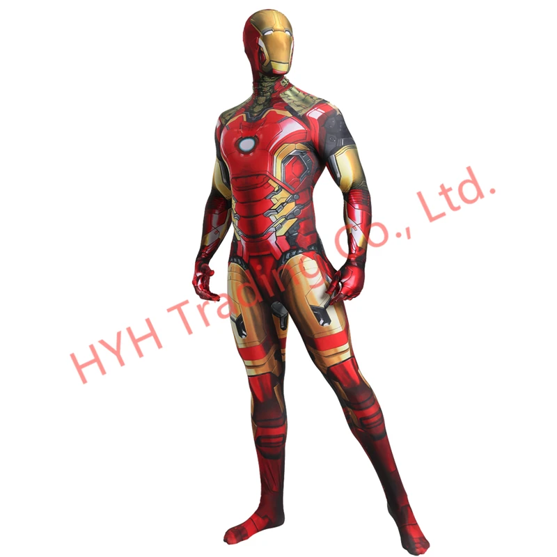 Костюм Человека-паука с 3D принтом мужской костюм для костюмированной вечеринки