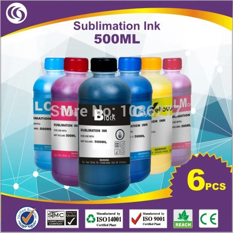 Машина для сублимации чернил 500mlx6 машина выпекания струйный принтер быстрая