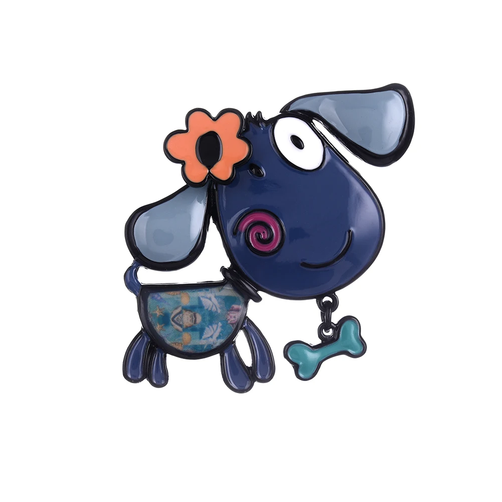 Эмалированные булавки и броши для собак аксессуары мужчин женщин милые