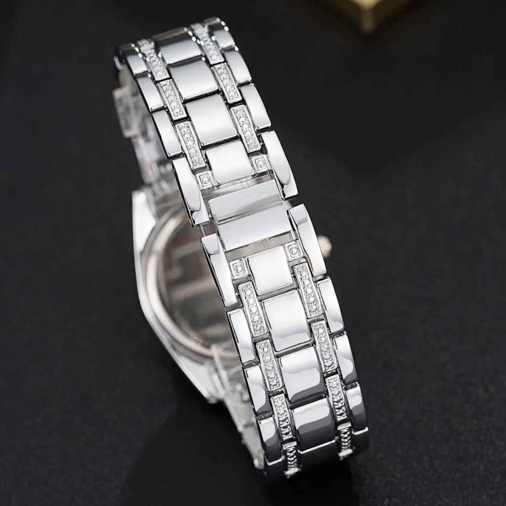 CUSSI 2019 Luxury Women Watches with Rhinestones Ladies Bracelet Fashion Quartz Wristwatch relogio feminino Clock | Наручные часы