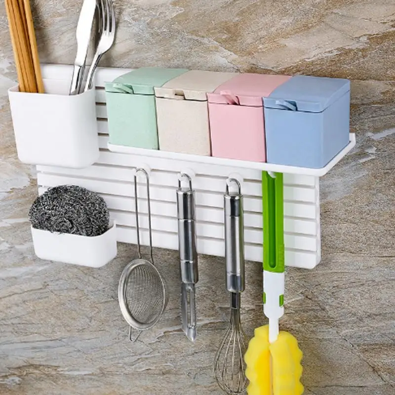 Липкая настенная стойка для хранения DIY инновационная Чистящая без штамповки