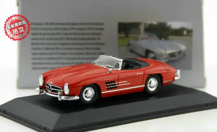 Классическая литая под давлением игрушечная модель 1:43 Mercedes-Benz 300 SL(W198) Винтажный автомобильный транспорт для подарка, украшения, коллекции