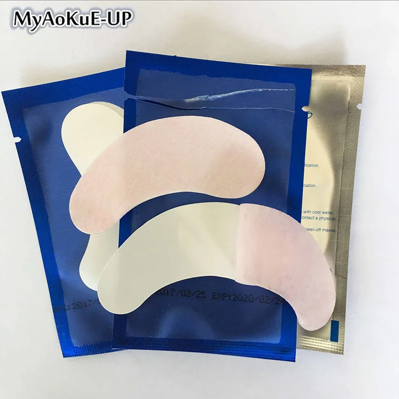 Одноразовые накладки для ресниц MyAoKuE 50 пар патчи искусственных свободные