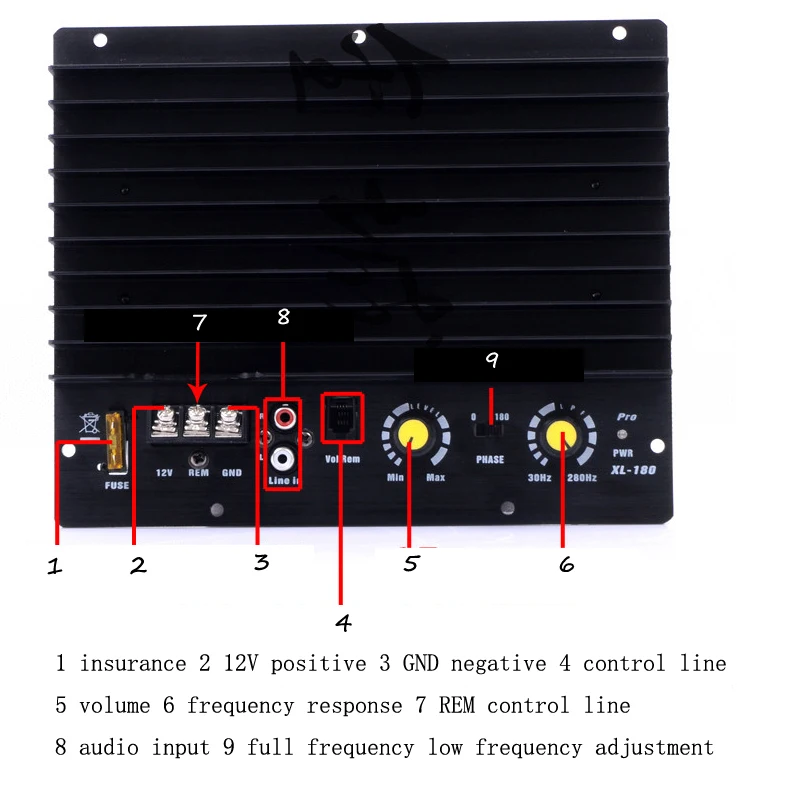 I Key Buy HiFi-End Super-power 1000 W 12 V автомобильный усилитель баса сабвуфер усилитель Автомобильные усилители серебро