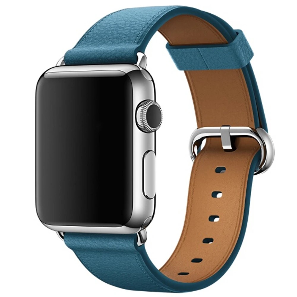 Ремешок из натуральной кожи для Apple Watch Band Series 3/2/1 кожаный 42 мм 38 мм для Iwatch ремешок серии 1 и 2 браслет