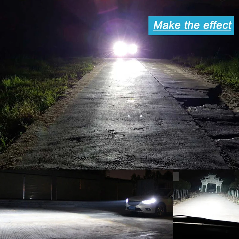 TF30 2Pcs/lot C6 LED Headlights Bulbs Conversion Kit Lights 72W 8000LM H1 H3 H4 H7 HB3 HB4 9004 9005 Auto COB Car 6500K|Передние LED-фары