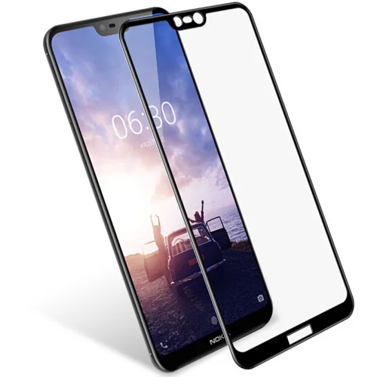 3D полное покрытие 9H закаленное стекло для Nokia 7 X7 PLUS Защитное экрана|Защитные