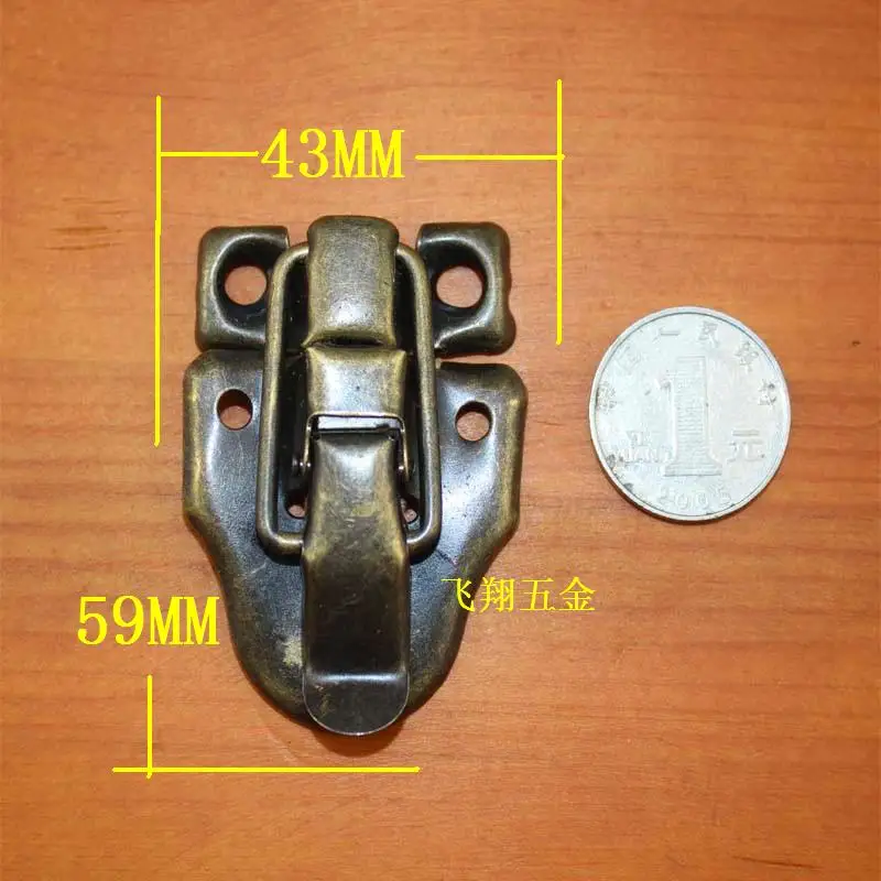 59*43 мм античный duckbill Hasp Toolbox оловянный сундук деревянная коробка Пряжка