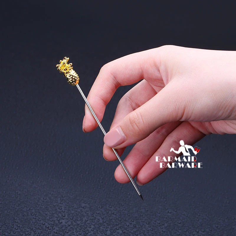 10 шт. Length-11.5cm коктейльные палочки из нержавеющей стали Фруктовые палочки барные инструменты палочки для размешивания напитков вечерние аксессуары для мартини