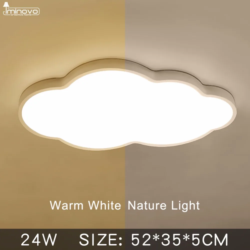 Cloud Fixture Kids LED Ceiling Light Lamp RC Dimmable Bedroom Living Room Children Blue White AC90-265V Ultra Thin 5cm | Потолочные