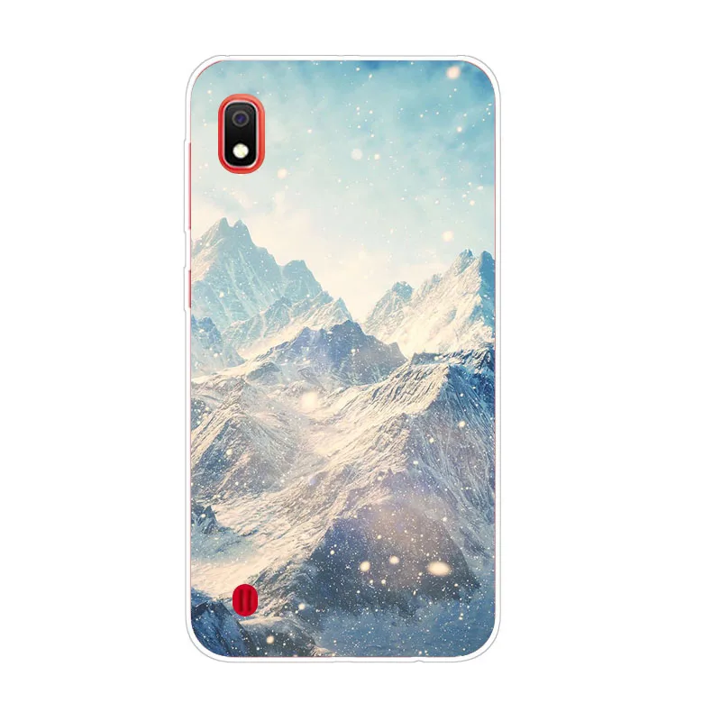 Для samsung galaxy A10 чехол Silicon map вид живописи ТПУ Мягкая задняя крышка для защитить