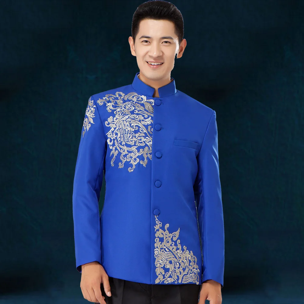 2017 Мужской Блейзер свадебный пиджак жениха верхняя одежда для певицы танцовщицы