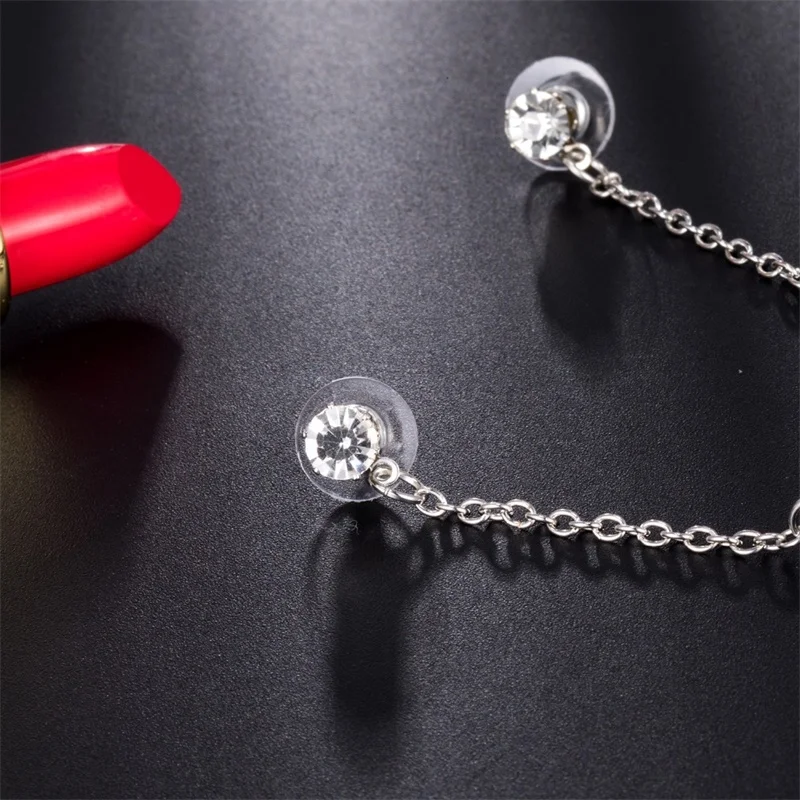 Женские серьги подвески FNIO круглые геометрические Стразы ручной работы