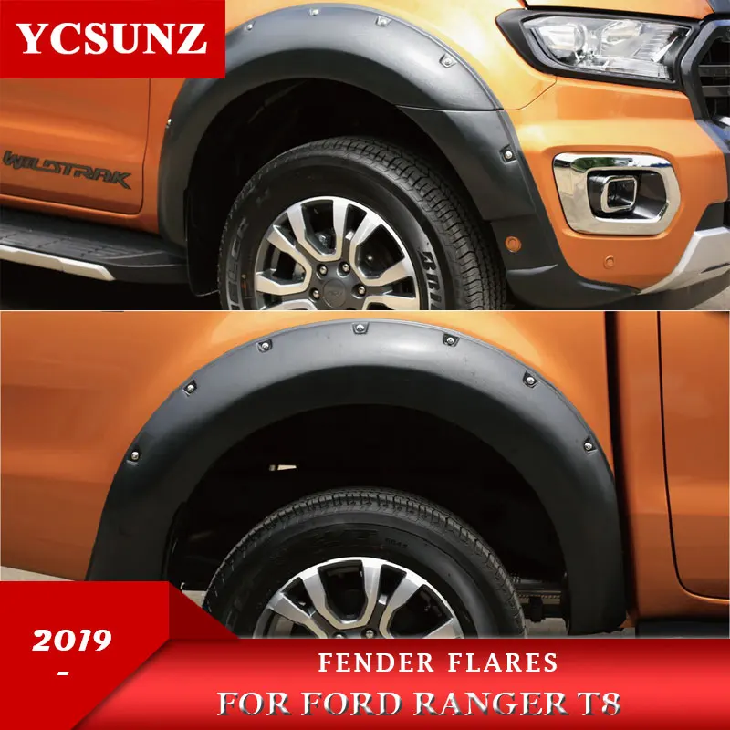 Колесная арка, крыло с гайками, брызговики для Ford Ranger MK3 T8, двойная кабина, 9 дюймов, без сенсорного отверстия