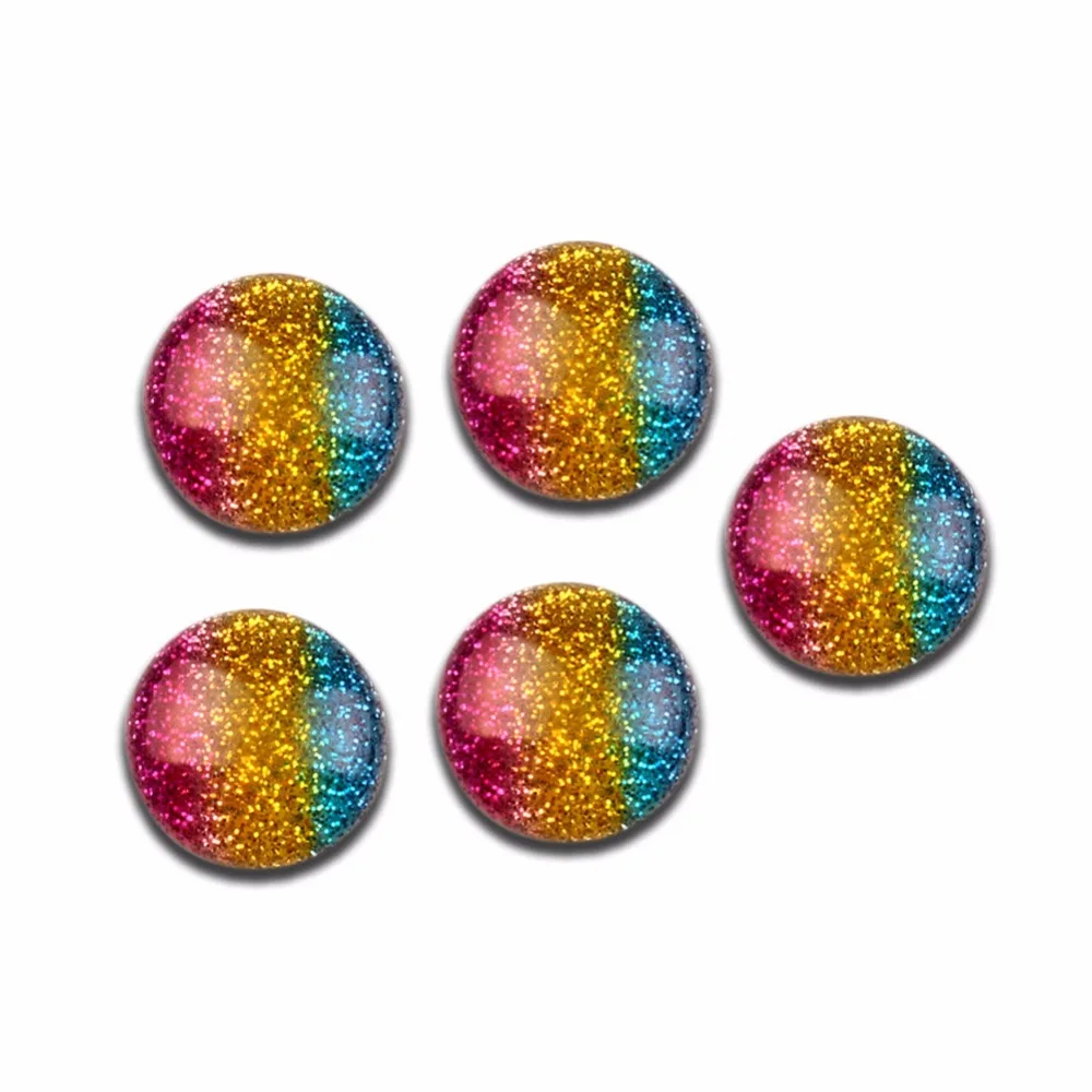 

30Pcs Resin Bling Round Decoration Crafts Cute Kawaii Beads Flatback Cabochon Embellishments For Scrapbooking DIY Accessories