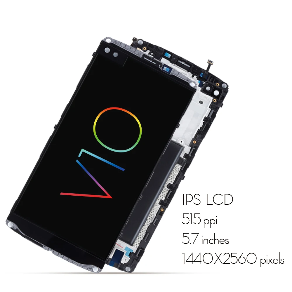Черный 5 7 &quotдля LG V10 H960 H968 H900 VS990 ЖК дисплей Дисплей кодирующий преобразователь