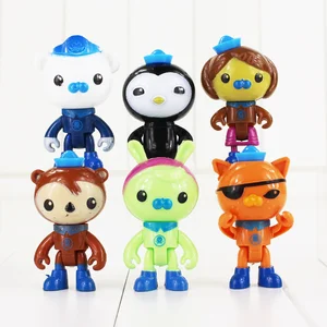 Экшн-фигурки из аниме Octonauts captain Barnacles kwazii, ПВХ, шеллингтоны, даши, тхладные куклы, Аниме фигурки, игрушки