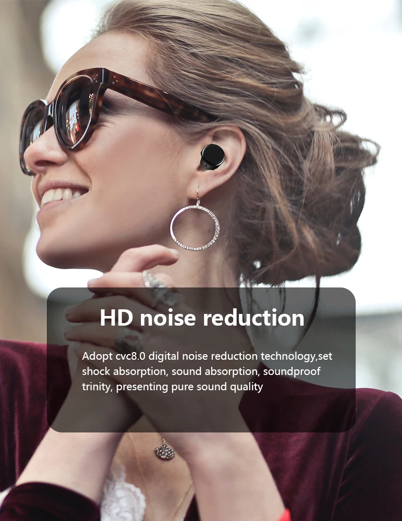 Arlado TWS06 Беспроводная bluetooth-гарнитура с шумоподавлением IPX5 водонепроницаемые спортивные наушники удобные наушники с сенсорным управлением