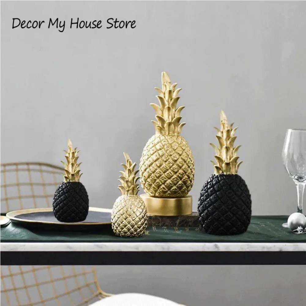 Original Nordic Modern Pineapple Fruits Living Room Wine Cabinet Window Desktop Home Decoration Furnishing Prop Accessories | Дом и сад