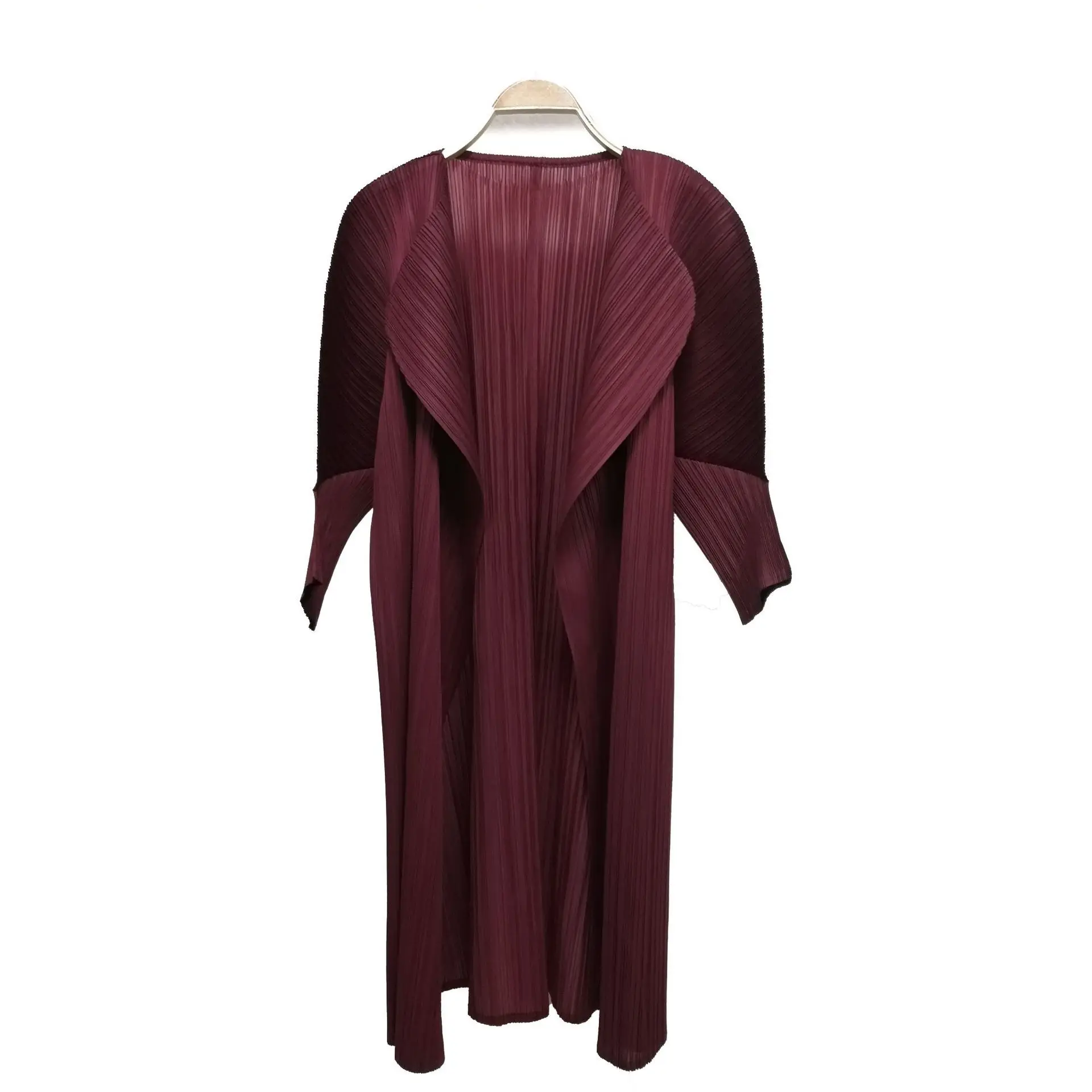 Женский плиссированный кардиган LANMREM с рукавами летучая мышь и воротником шарфом