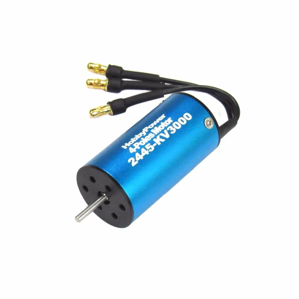 Hobbypower 2445 5400KV 3600KV 3000KV 4-полюсный бесщеточный двигатель для 1/18 1/16 RC автомобиль |