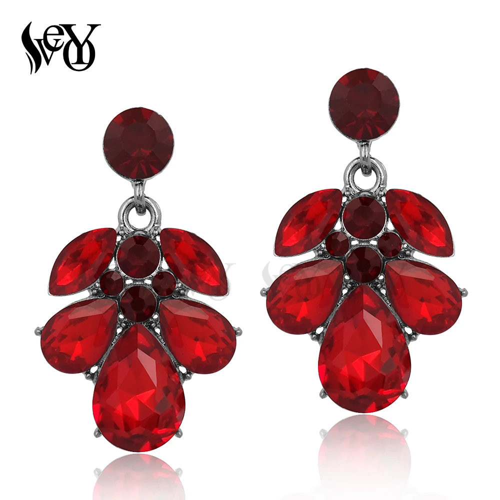

VEYO Crystal Earrings For Women Drop Earrings Elegant Trendy High Quality Brincos Pendientes