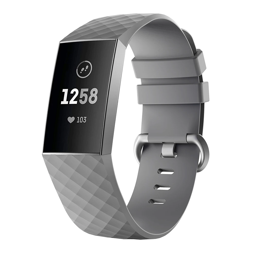 Силиконовые спортивные ленты для Fitbit Charge 3/Charge 3 SE Классический Маленький Большой
