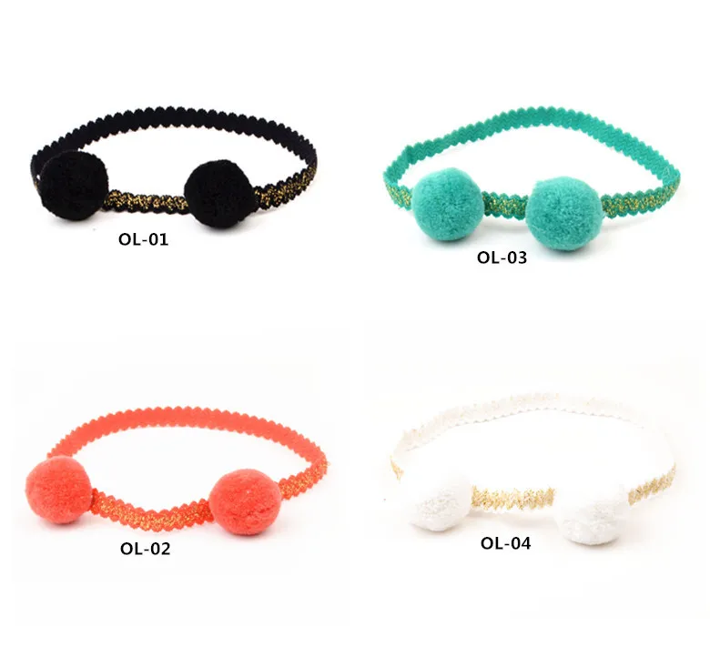 Милые детские для маленьких девочек pom Hairbands фотосессии на день рождения подарок