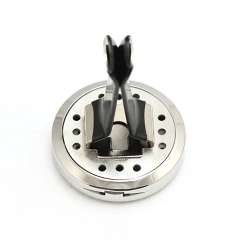 Новый 5 шт. серебристый 316L Нержавеющая сталь автомобиля духи медальон 30 мм Статуя